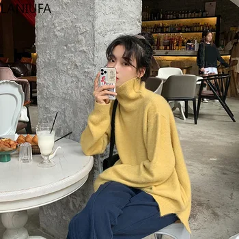 

Sweater Female 2019 Autumn Winter Cashmere Knitted Women Sweater Pullover Female Tricot Jersey Jumper Pull Femme Sweater P302