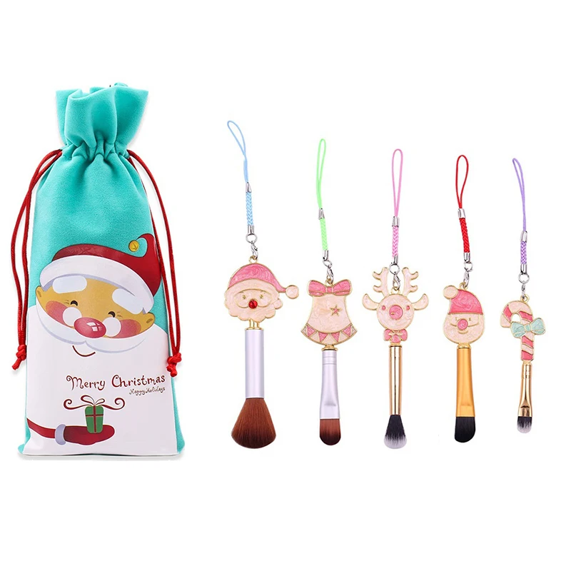 Mini Makeup Brush Set Fox Christmas Elk Candy Tool 4 Styles are Available | Красота и здоровье