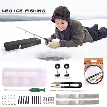 

Telescopic Fishing Rod and Reel Full Kits Fishing Gear Pole Sets with Line Lures Hooks Case ENA88