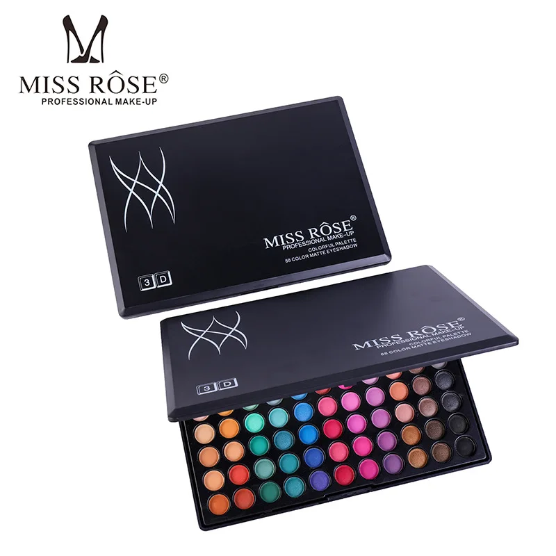 

MISS ROSE 88 Color Shimmer Matte Eyeshadow Pallete Makeup Colorful Palette Waterproof Nude Eye Shadow Powder Contour Cosmetic