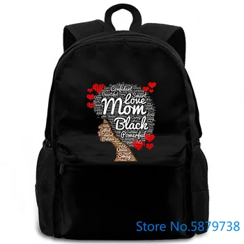 

Valentine's Day Natural Hair Heart Afro for Moms Hot Sale Fitness women men backpack laptop travel school adult