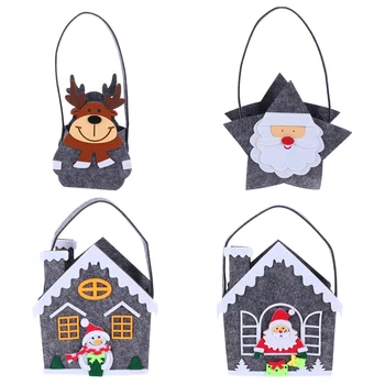 

4pcs Candy Bags Practical Creative Chic Adorable Crafted Exquisite Fashion Xmas Pouch Wrapping Pouch Candy Bag Packing Pouch Xma