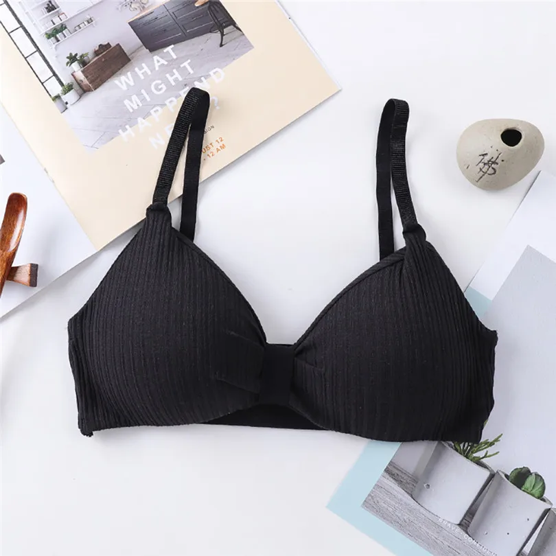 Free Size Bras For Women Wireless Solid Bra Push Up Casaul Cotton Bras For Women Soutien Gorge Sexy Erotique 30DEC2428
