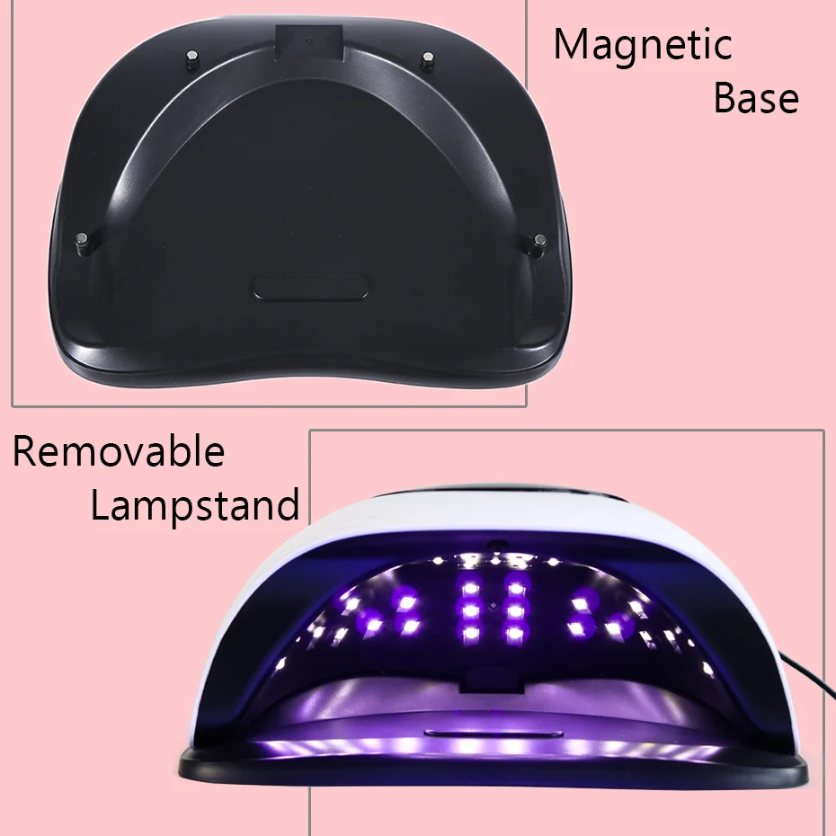 High Power Nail Dryer Machine All Gel Polish Fast Curing UV LED Nail Lamp LCD Touch Display Auto Sensor Manicure 5
