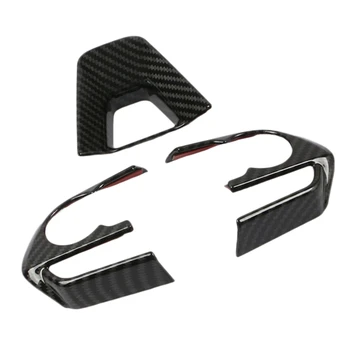 

for Toyota 2019 Corolla ABS Carbon Fiber Steering Wheel Cover Trim Interior Decoration Car Accessories