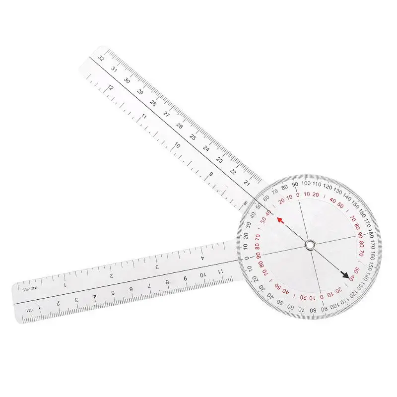 13inch 33cm Goniometer Medical Joint Ruler Calibrated Orthopedics Angle Rule Spinal Finger Angle Ruler Protractor flexible tape measure