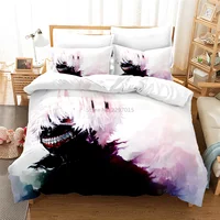 Home Textile Tokyo Ghoul Anime Manga Goth Bedding Set Printed Duvet Cover Set Pillowcase Twin Full Queen King Bedclothes 2/3pcs 2
