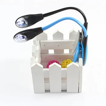 

Flexible Clip-on Bright Booklight LED Travel Book Reading Lamp White Light Drop Ship Support