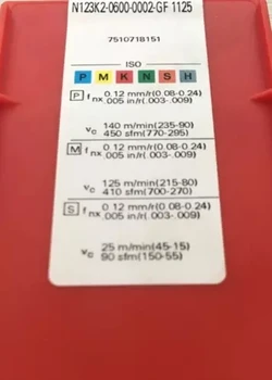 

10PCS CARBIDE INSERT N123K2-0600-0002-GF 1125