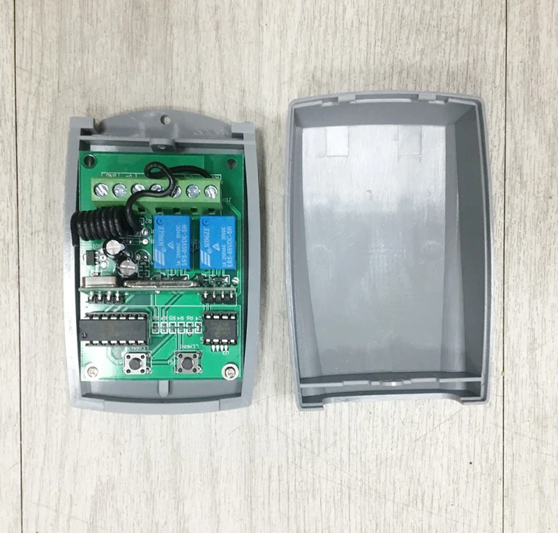 Universal 2 channel Gate Garage Door remote control receiver 433MHZ fixed code and Rolling Code Receiver Remote switch . | Электроника