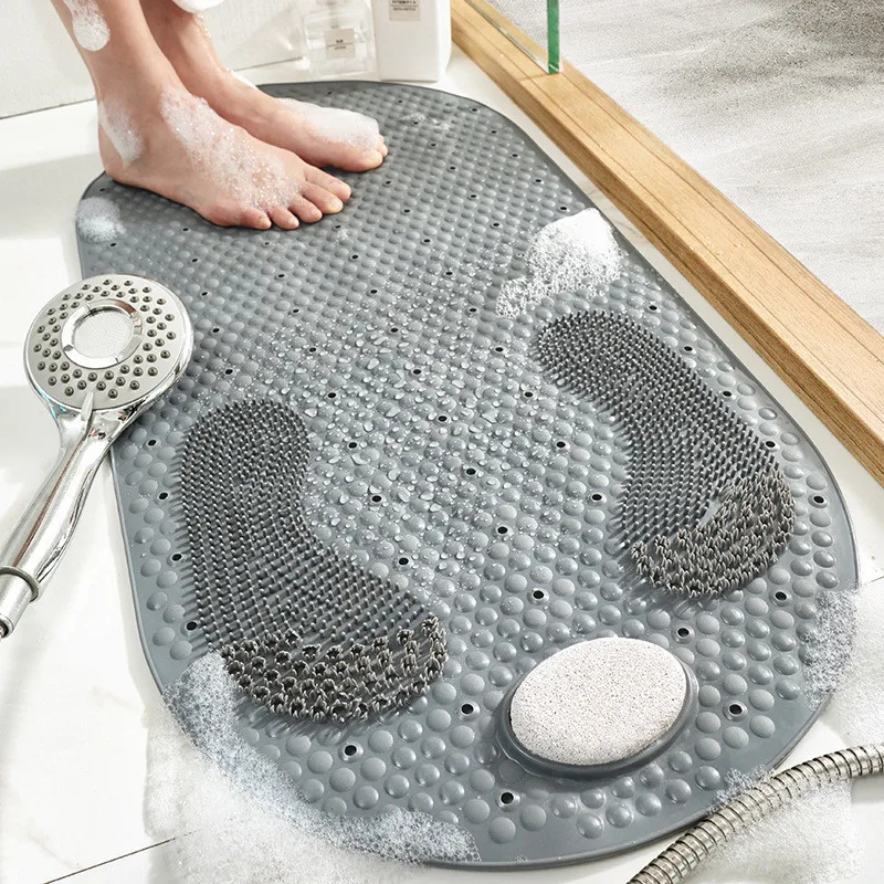 

Environmental Protection PVC Dots Toilet Bathroom Non-Slip Foot Stone Floor Mat Shower Room Massage Foot Mats