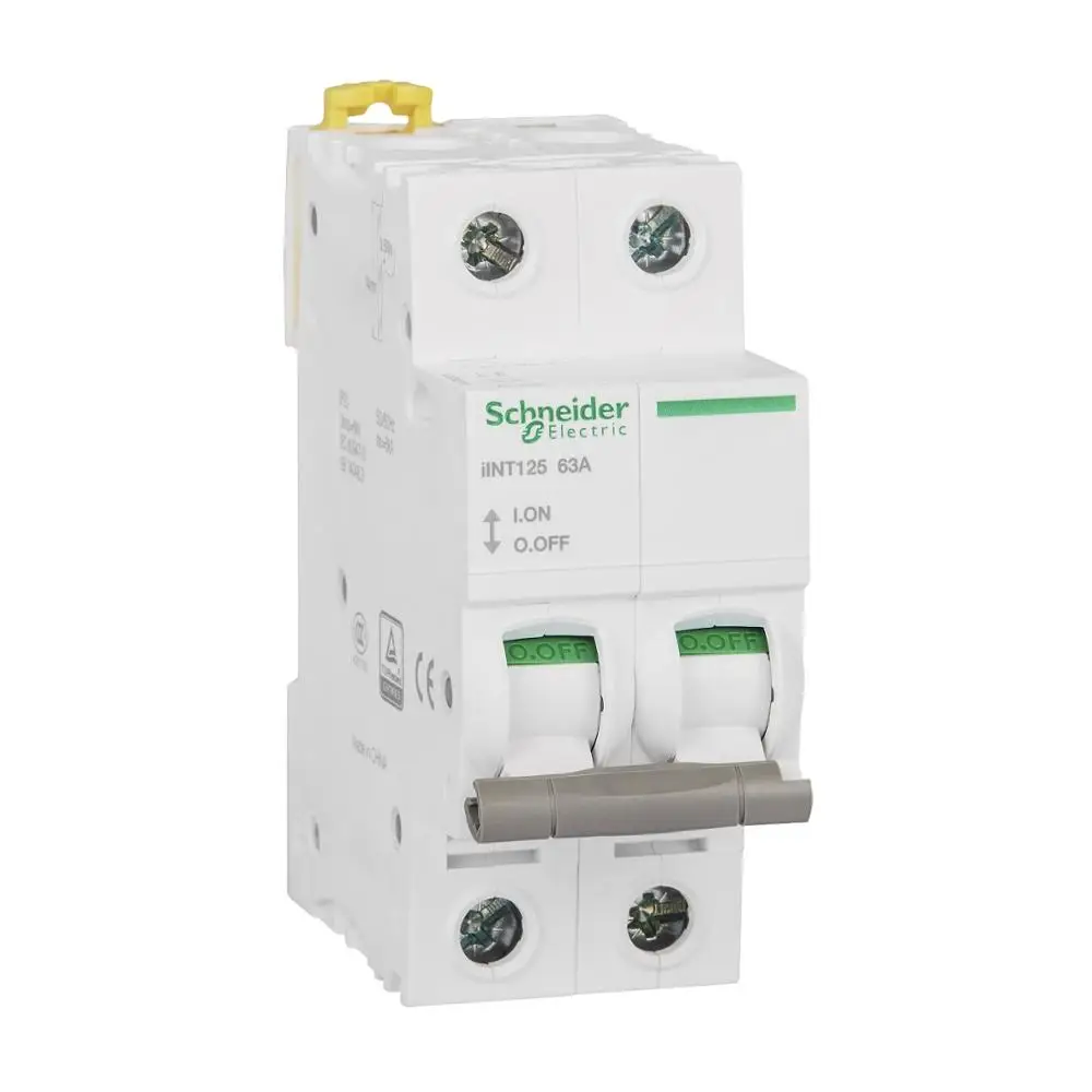 

Original export IINT125 control isolation switch, 2P 63A 400VAC 50/60Hz 4.2 kA separate isolation switch DIN rail installation
