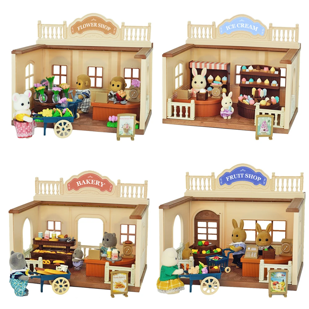 Tienda de frutas en miniatura de la familia del bosque, productos de  supermercado, alimentos, vegetales, artículos de juguete, muebles para  niña, regalo, casa de muñecas, juguete de simulación - AliExpress