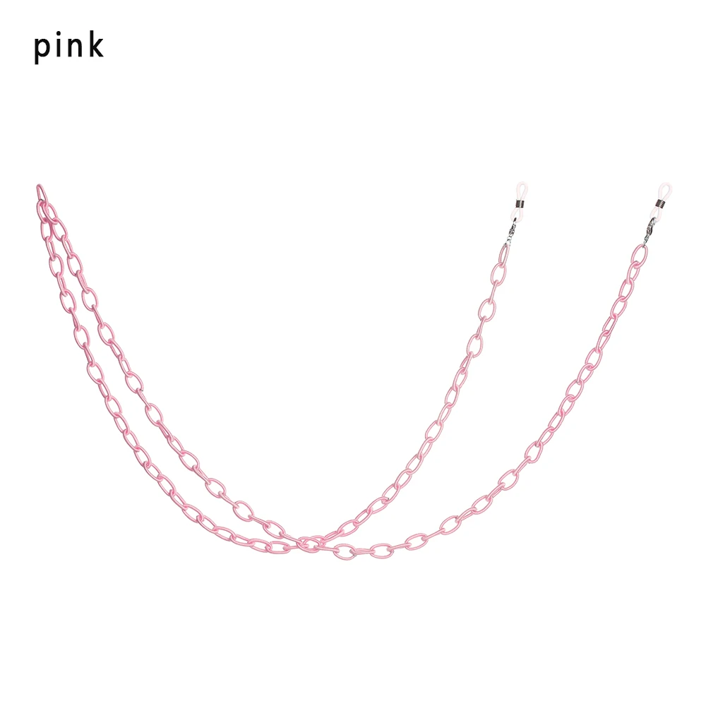 pink Модные нейлоновые карамельные очки для чтения цепочка для очков очки аксессуары простой стиль шнурок для очков ожерелье - Цвет: pink