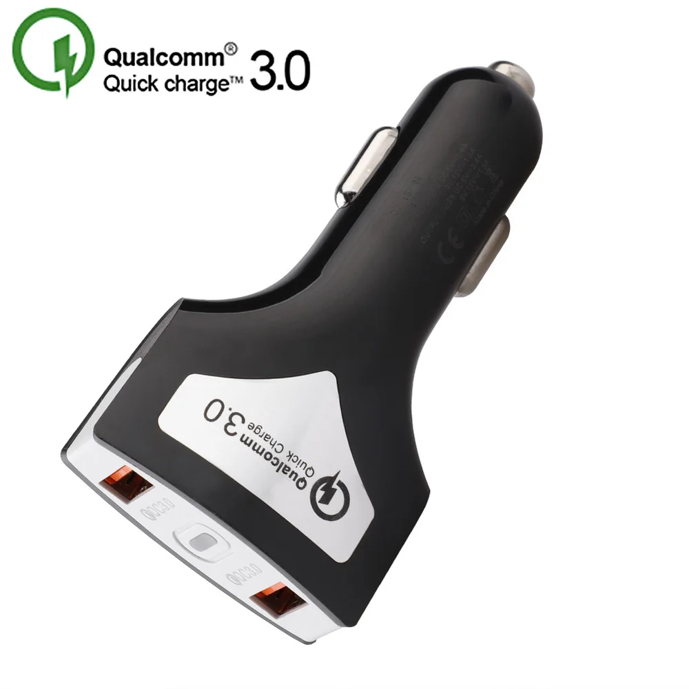Быстрая зарядка 3,0 USB Автомобильное зарядное устройство для samsung iPhone QC3.0 быстрое автомобильное зарядное устройство для телефона