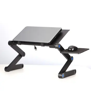 

Aluminium Alloy Laptop Desk Folding Portable Laptop Table Notebook Desk Table Stand Bed Sofa Desk Tray Book Holder