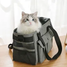 Модная новинка, переносная сумка для кошек и собак, Диагональная Сумка для домашних животных, посылка для домашних животных на открытом воздухе, дорожная сумка для домашних животных для маленьких и средних животных