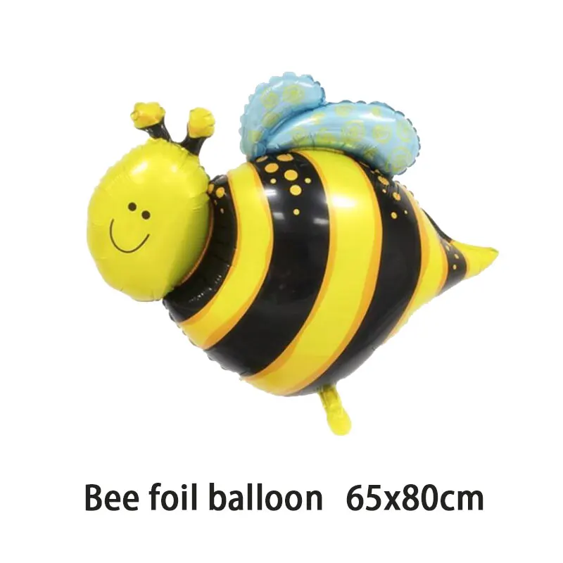 Bumble Bee тема вечерние DIY принадлежности для детей день рождения украшения шар гирлянда одноразовая посуда набор детский душ поставка - Цвет: balloon A x1pc
