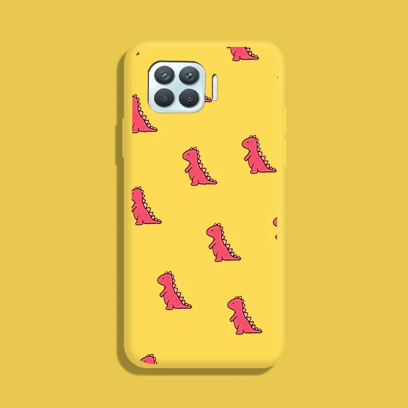 Dinosaur TPU Soft Shell For OPPO F17 Pro A93 4G Case Silicone Personality Tide Case For OPPO Reno 4 Lite Case Cute Fundas oppo flip cover Cases For OPPO