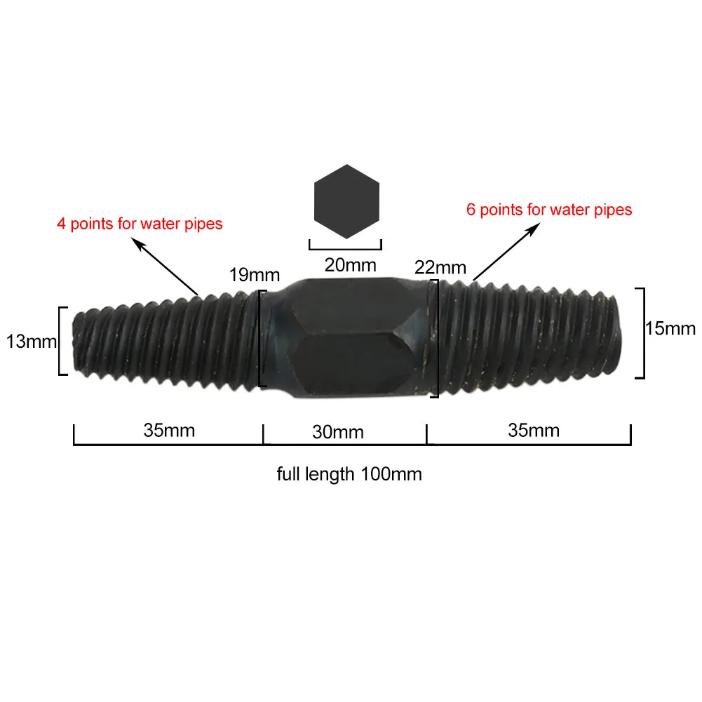 Поврежденный болт водопроводная труба направляющая для обычного ручного инструмента жесткий сломанный винт экстрактор многофункциональный легко из шпильки двойного назначения