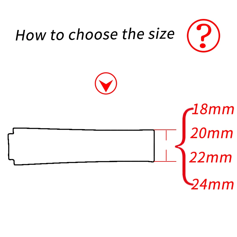 Stainless steel strap buckle watch accessories for HUBLOT sports waterproof watch with wrist strap steel buckle 18mm20mm22mm24mm