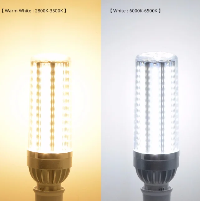 White light Led E27 E26 Высокая мощность 35 Вт 50 Вт 54 Вт светильник ing fan 360 градусов Лампа накаливания кукурузный светильник ing - Испускаемый цвет: White light