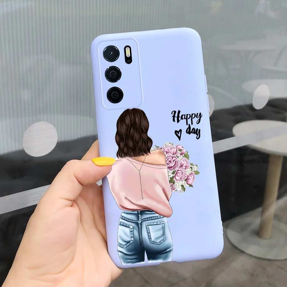 Love Heart Case For OPPO A16 Cover OPPOA16S Phone Case Shockproof Silicone Bumper For OPPO A16 CPH2269 A 16 S Back Cover Housing oppo phone cover