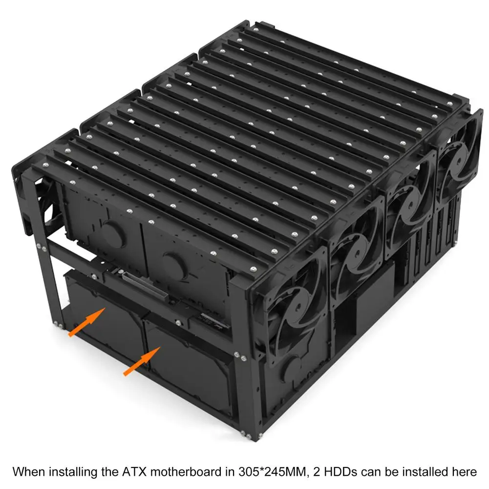 Multi-hard Disk Holder For Motherboard Disk Chassis 12/24/34 Multiple Hard Drive Rack Rig Frame Rack Server Suport 10 Mechanical