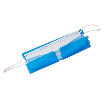 

Portable 5Pcs Mask Clip Plastic Mini Foldable Mask Holder Container Candy Color Mask Storage Case Dustproof