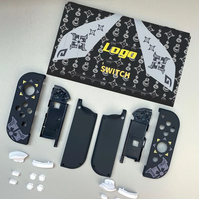 For Nintendos Switch Console Replacement Housing Shell Cover for Nintendos Switch NS JoyCon Joy Con Front Back Case Shell Repair Full set B
