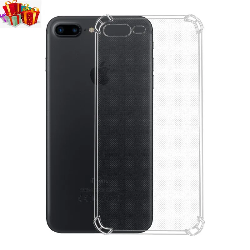 

MGECD Shockproof Bumper Transparent Silicone Phone Case For iPhone X XR XSMax 7 7Plus 6 6Plus Clear protection Back Cover