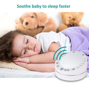 

Sleep Machine White Noise Sleep Therapy Sound Relaxation nsomnia Physiotherapy Instrument Sleep Quality Enhancer with Nightlight