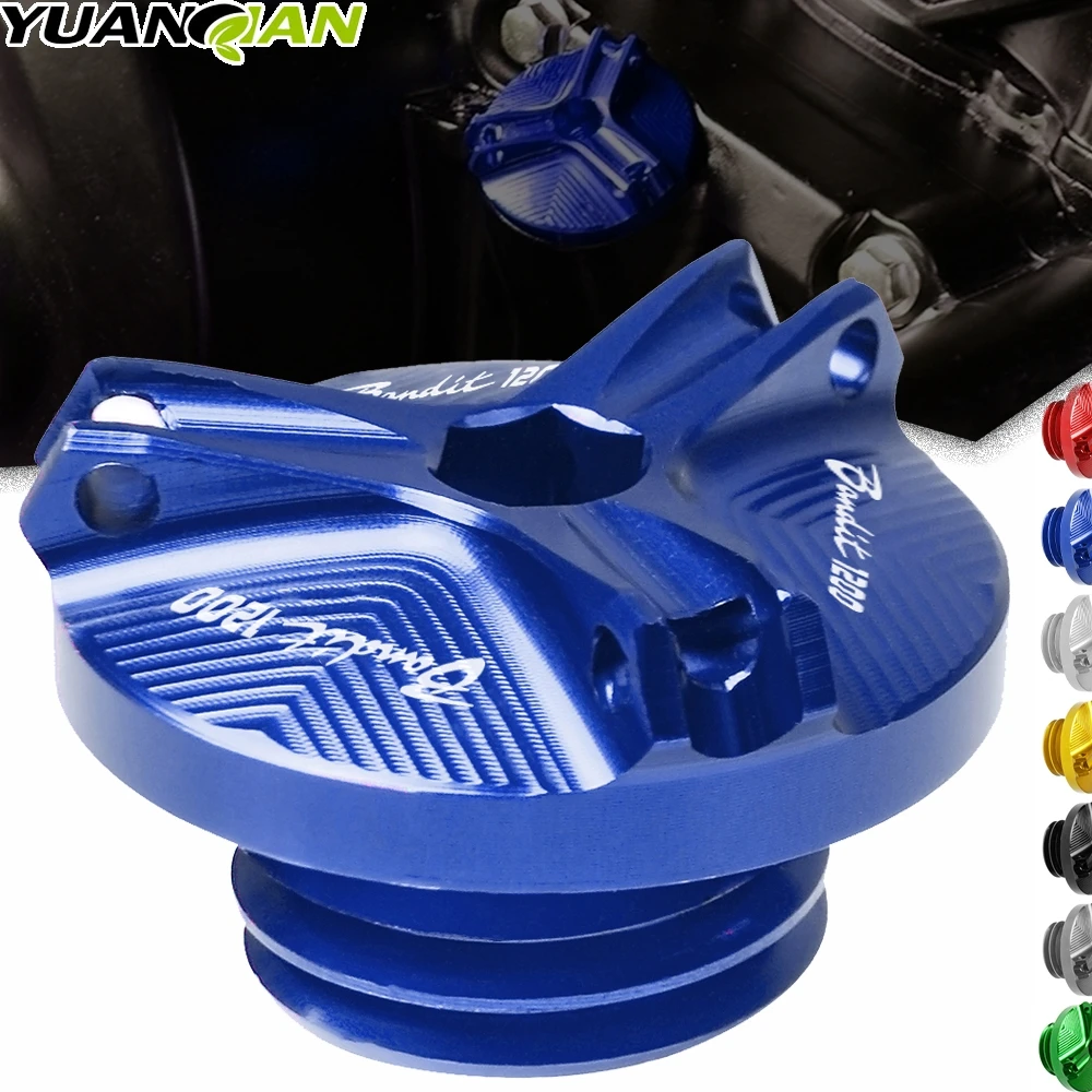 For Bandit 1200 Motorcycle Cnc Plug Cover Screw Engine Oil Drain Filler Cap Nut For Suzuki Gsf