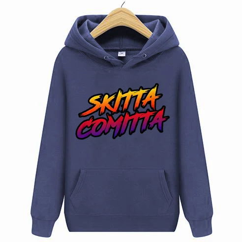 Тёмно-синий Оригинальные толстовки с капюшоном Skitta Comitta Merch - Цвет: Тёмно-синий