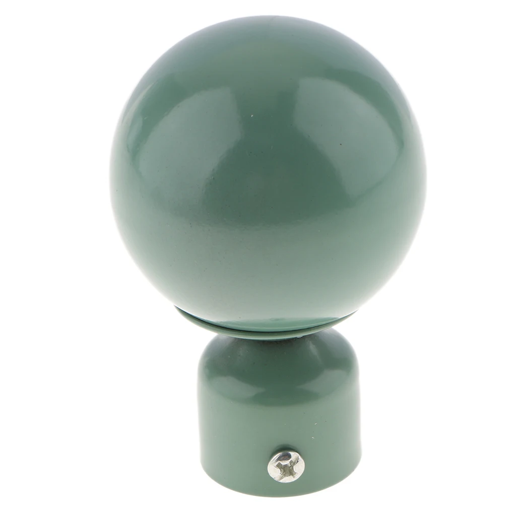 Decorative Steel Curtain Rod Ends Cap Heads Artisitic Drapery Finials for 28mm Inner Diameter Rods
