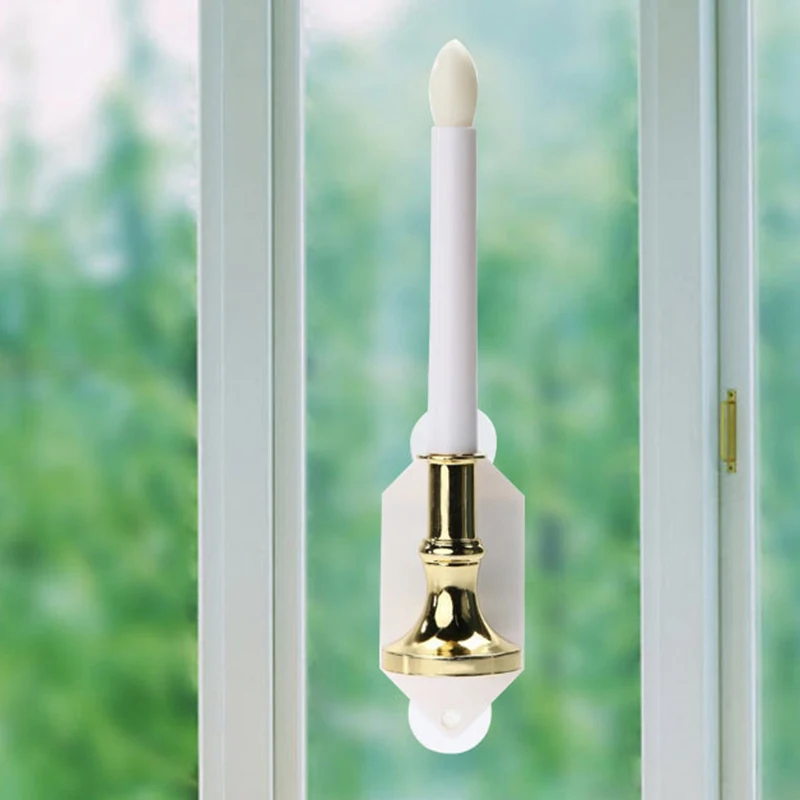 

Solar Wall Lights Bright LED Candle Shaped Waterproof IP44 Plastic Step Lights Outdoor for Patio Walkway Fence Garden Villa