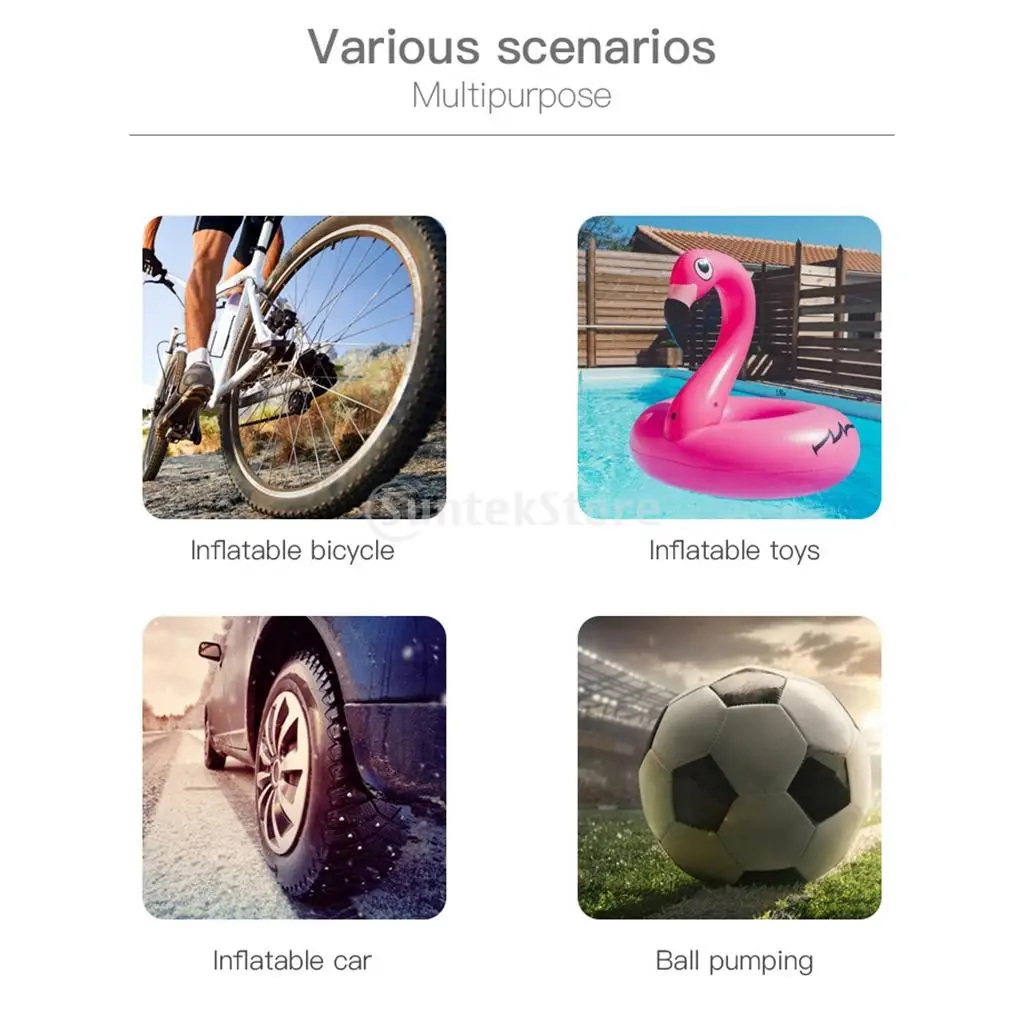 12V 150PSI Car Wireless Inflatable Pump Air Compressor Electric Air Pump USB LCD Display Portable Tire Inflator For Car Bicycle