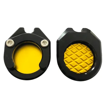 

Motorcycle foot support plate support pad enlarged base