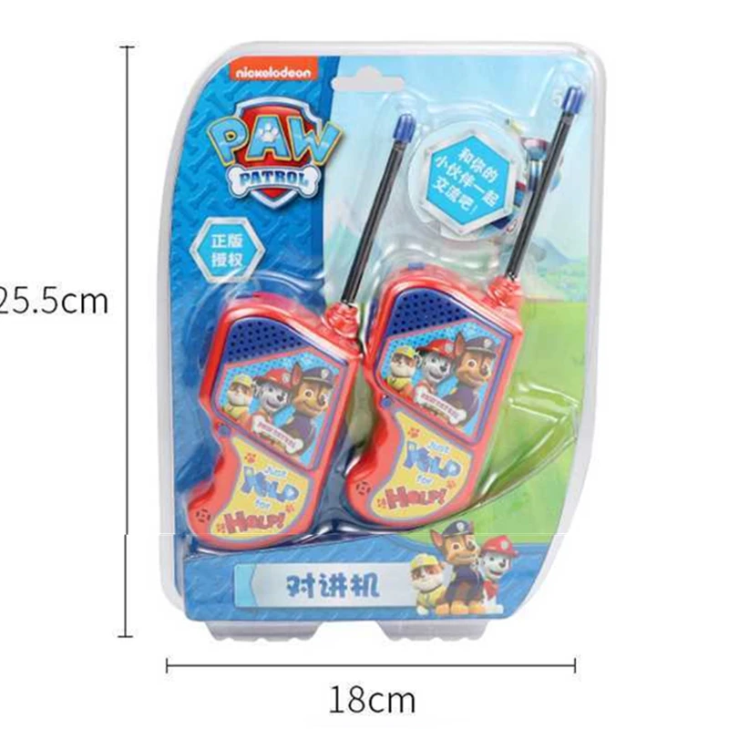 Best  Paw Patrol Toys Set Walkie talkie Outdoor sports dialogue phone Action Figures Model Toy For Childr