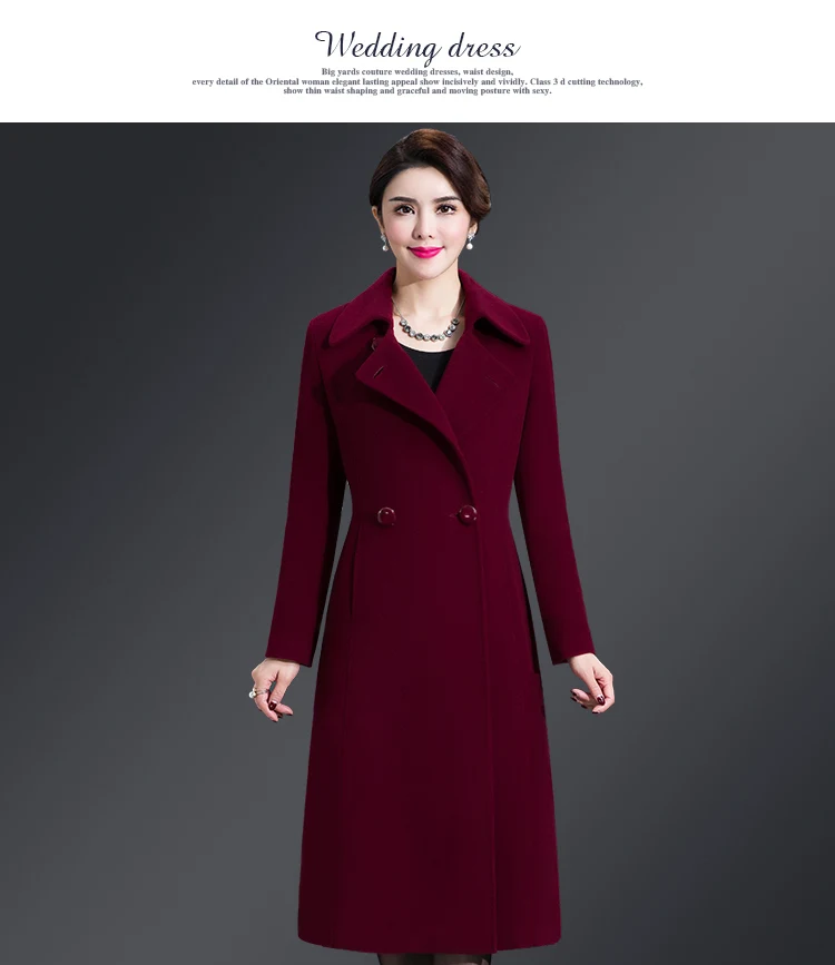New Women Wool Blends Long Coat Autumn Winter 2021 Fashion Sashes Woolen Jacket Slim Outerwear Female New Women Wool Blends Long Coat Autumn Winter 2021 Fashion Sashes Woolen Jacket Slim Outerwear Female