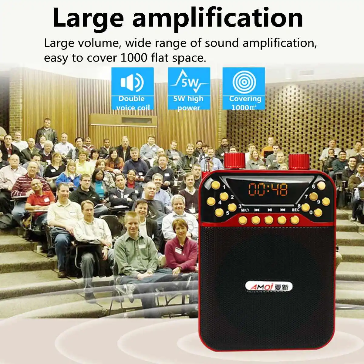 Мини Портативный FM телескопическая антенна радио P ocket коротковолновой приемник динамик большой объем FM радио