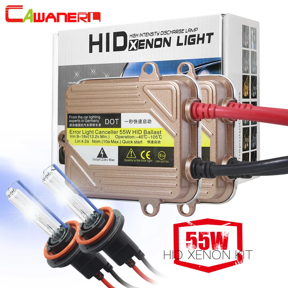 

Cawanerl 55W Car Headlamp HID KIT Xenon Light Ballast 3000K-10000K H1 H3 H4 H7 H8 H11 9005 9006 9007 881 Car Headlight Fog Lamp