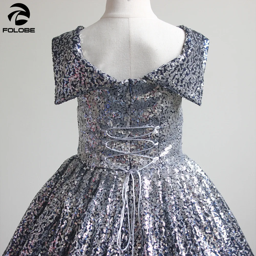 Платье принцессы для девочек вечернее платье Vestidos de gala, длинное детское бальное платье, голубое, серебряное, блестящее, цветочное, праздничное платье для девочек