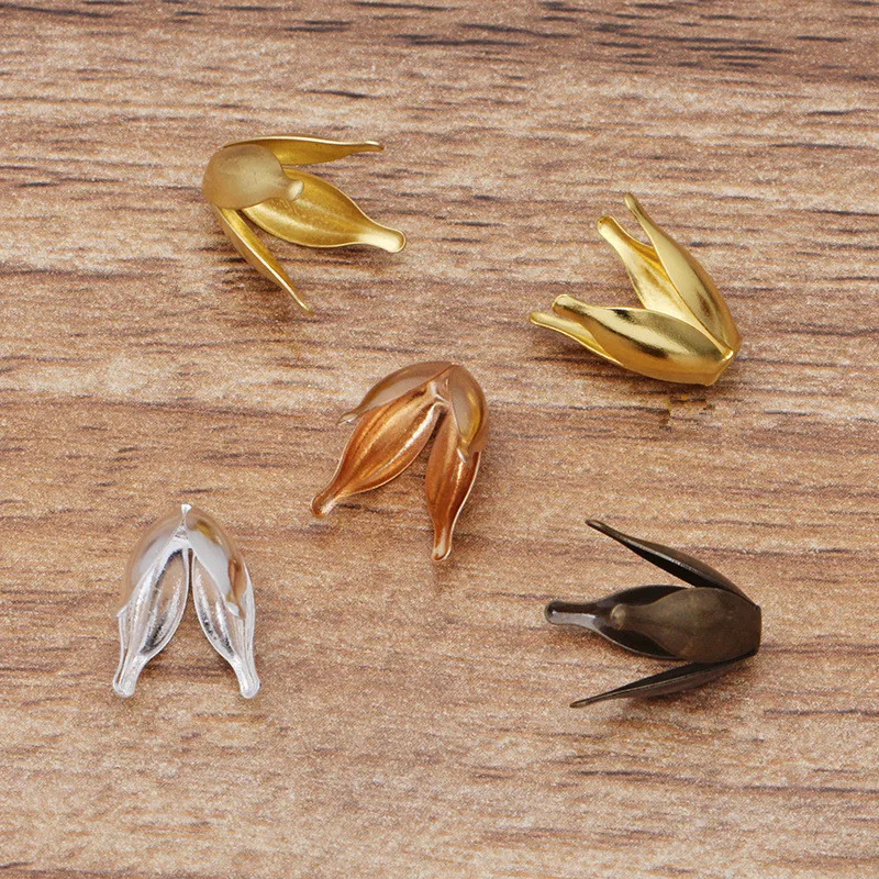 100pcs-10x13mm-Metal-Brass-Flowers-Beads-Caps-Tassels-Cap-DIY-Accessories-For-Jewelry-Making