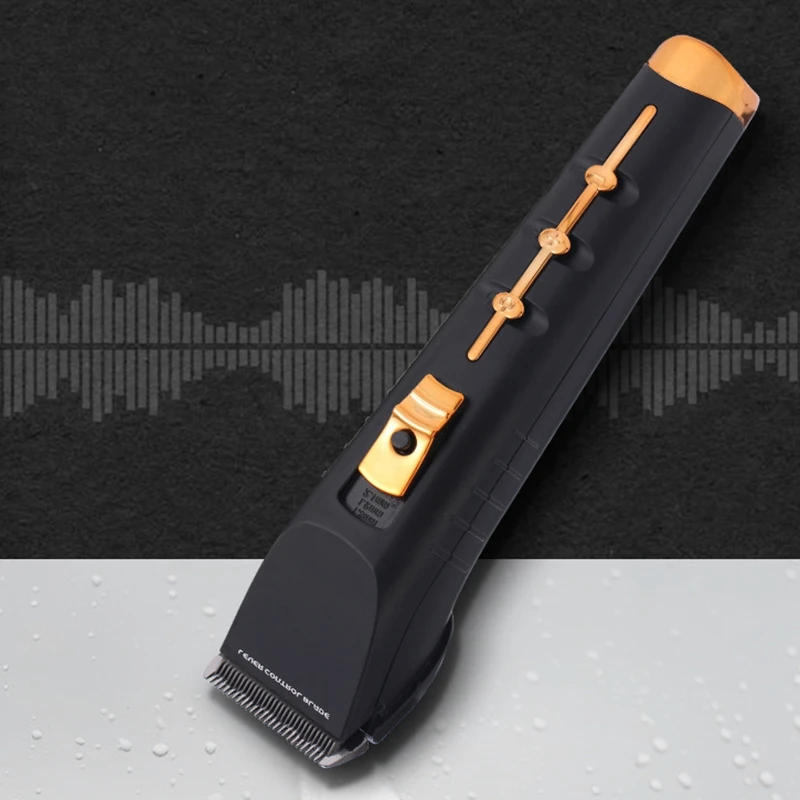 Top Deals US Plug 110-240V Wireless Rechargeable Professional Hair Clipper Electric Hair Trimmer Pr