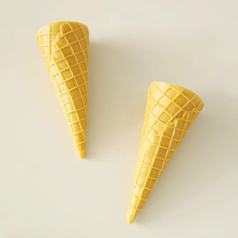 3D Ice Cream Egg Cone Cylinder Candle Silicone Mold DIY Fondant Cake Chocolate Clay Supplies Handmade Soap Jelly ResinMold | Дом и сад