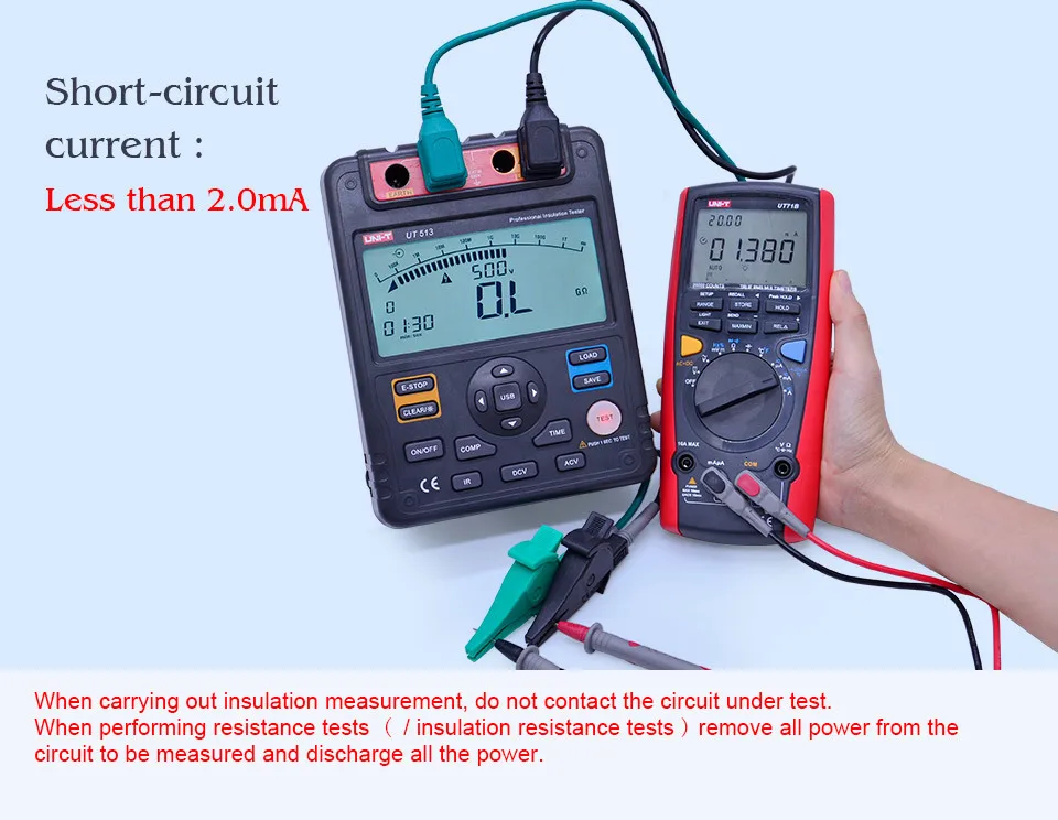 Megger метр UNI-T UT513 цифровой тестер сопротивления изоляции Мегаомметр напряжение ом метр 5Kv/1KG-O USB интерфейс хранения данных