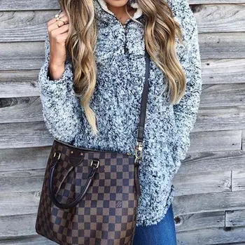 

2019 Autumn Warm Sweatshirt Women Winter Thicken Sweatshirt Female Long Sleeve High Neck Sweatshirt Pullover For Women