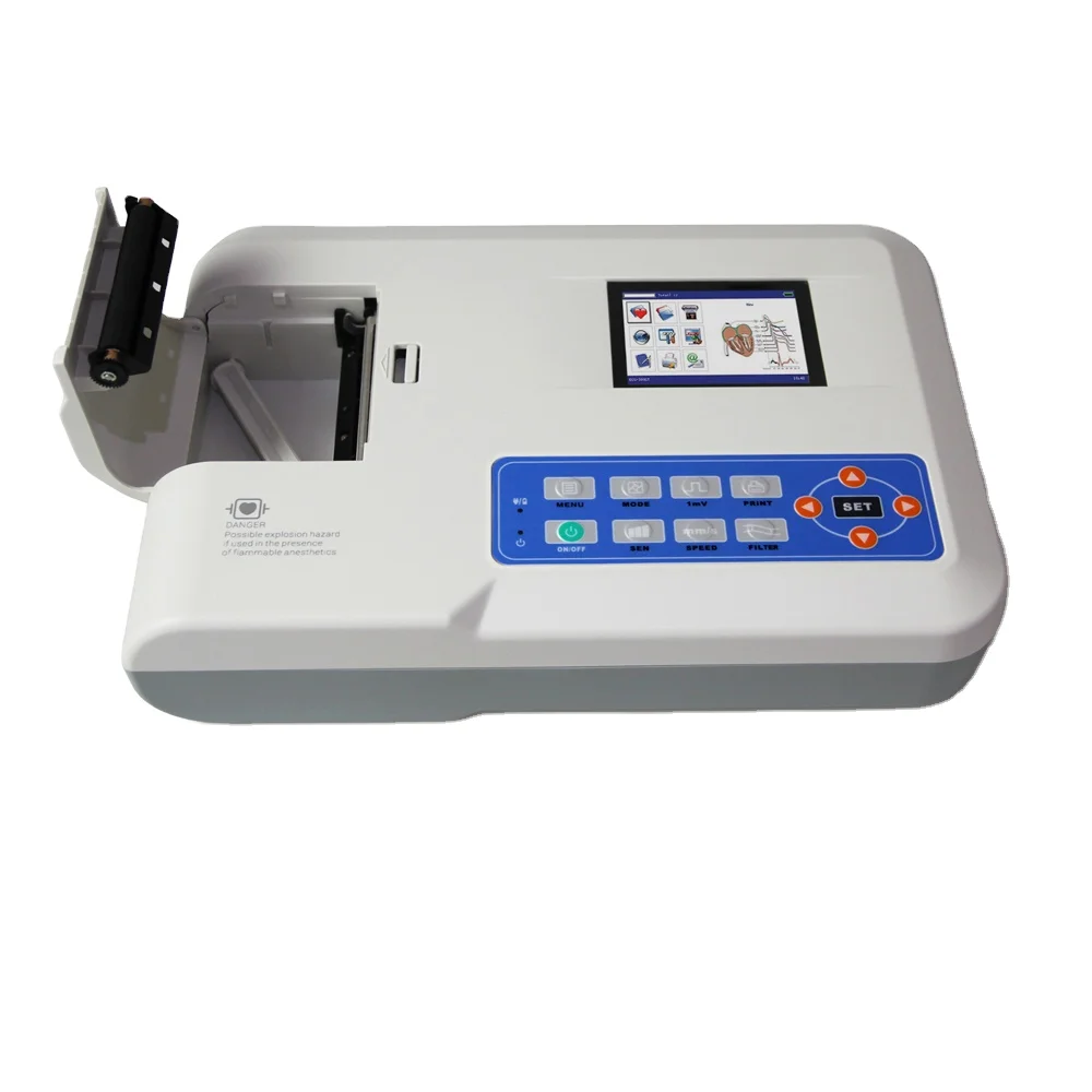 Real manufacturer CONTEC ECG300G CE Digital Portable 12 leads pc 3 channel ECG Machine