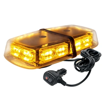 

Dc12V 36 Led Amber Car Roof Strobe Light Emergency Beacon Flashing Warning Lamp Lighting netic Mounted